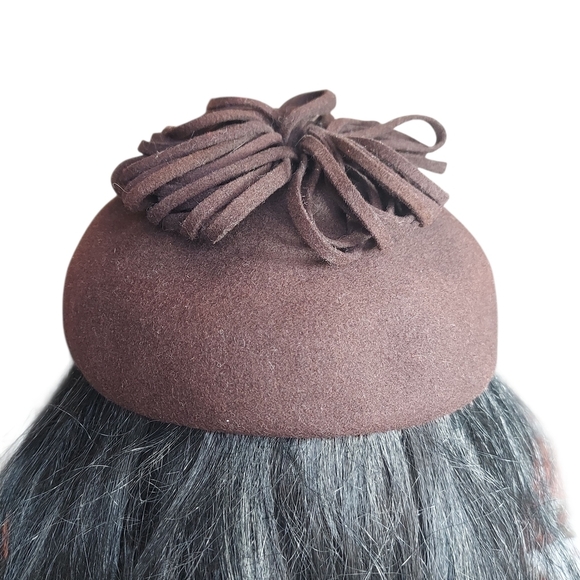 Chic Brown Women\'s Hat with Ribbon Detail main image 6